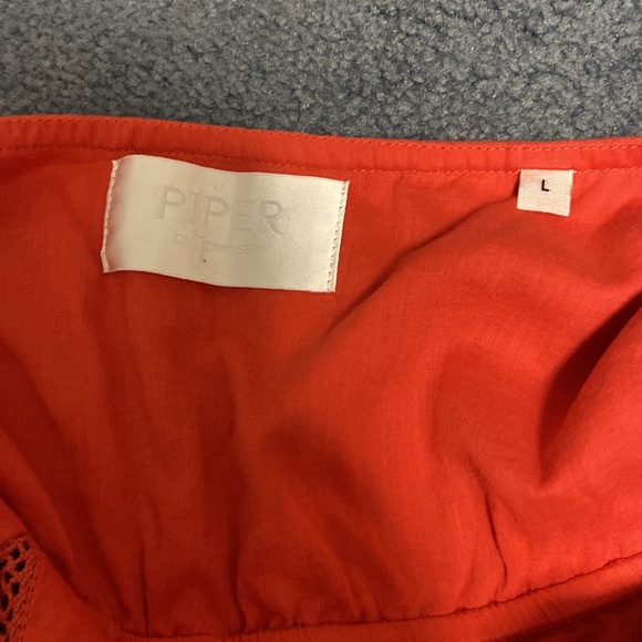 Piper by Townsen red romper with low back size L - Picture 3 of 3